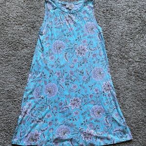 Loft Blue Floral Shift Dress